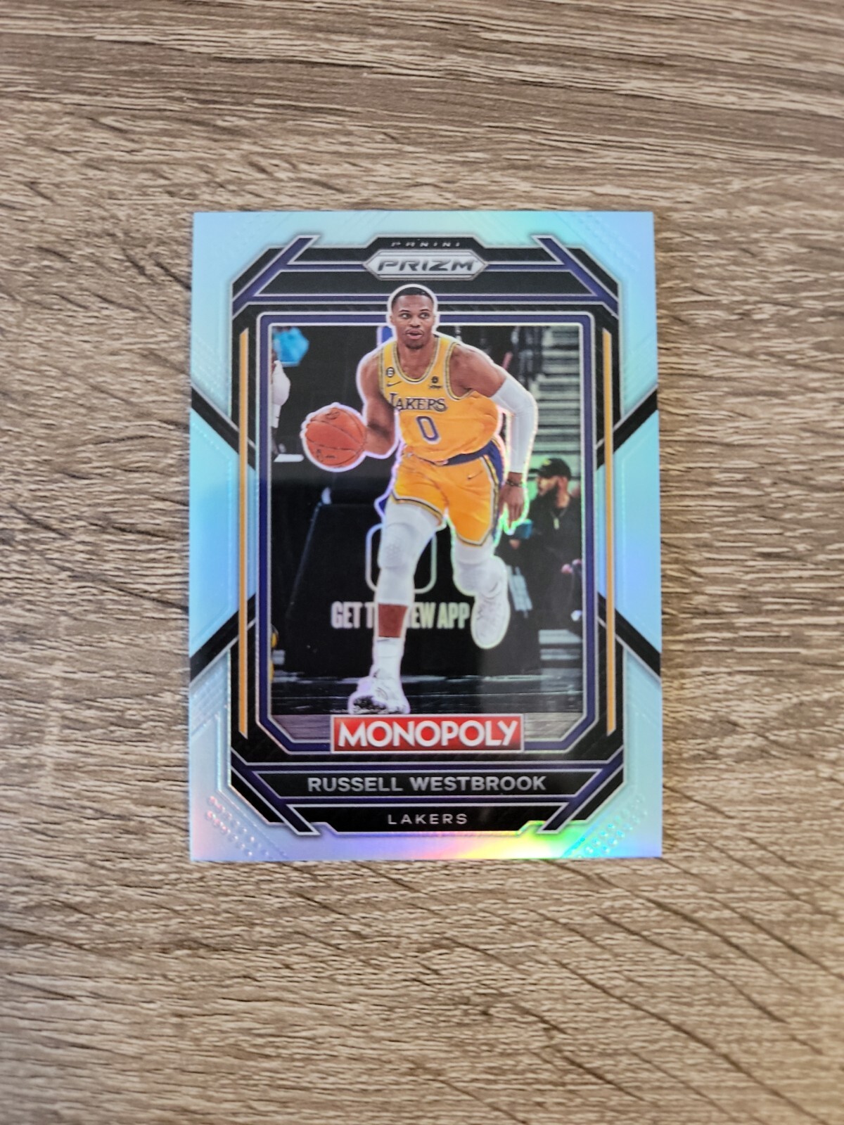 2022-23 Panini Monopoly Prizm Russell Westbrook Light Blue 2/199 Lakers #42