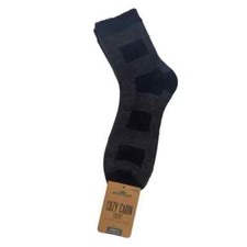 Northeast Outfitters Men's Cozy Cabin Socks, Gray, L