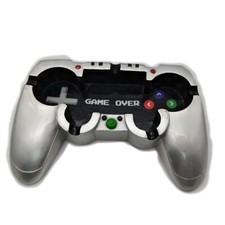 Gamer Ashtray Controller Nerd Gaming Console Rolling Resin Glossy Silver