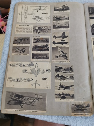1940's WW2 Scrapbook Post-War Airplanes 37 Pages, Vintage Old Planes, Very Rare✨ - Picture 3 of 24