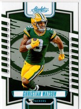 2023 Panini Absolute Football Christian Watson No. 95 Green Bay Packers