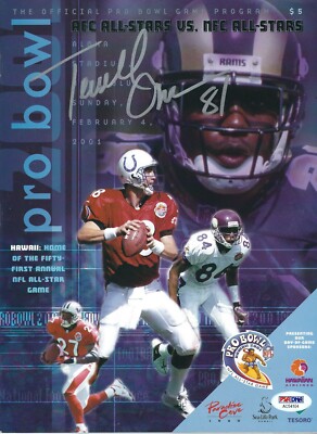 Terrell Owens San Francisco 49ers Signed Pro Bowl Program 2001