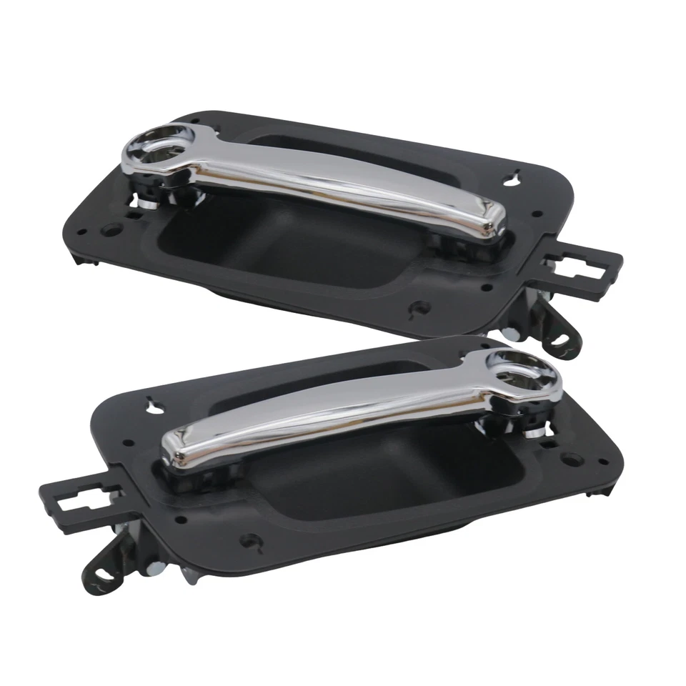 2X Front Black Chrome Exterior Door Handle Fits 2008-2012 International ProStar Foto 4 de 4