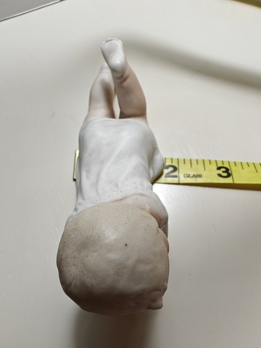Antique German Gerbruder Heubach Bisque Porcelain Piano Baby Figurine 5 Inches - Picture 14 of 14