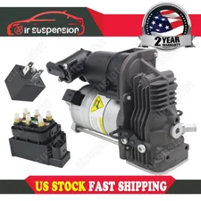 For Mercedes S-Class W221 C216 Suspension Compressor Pump w/Valve Block & Relay