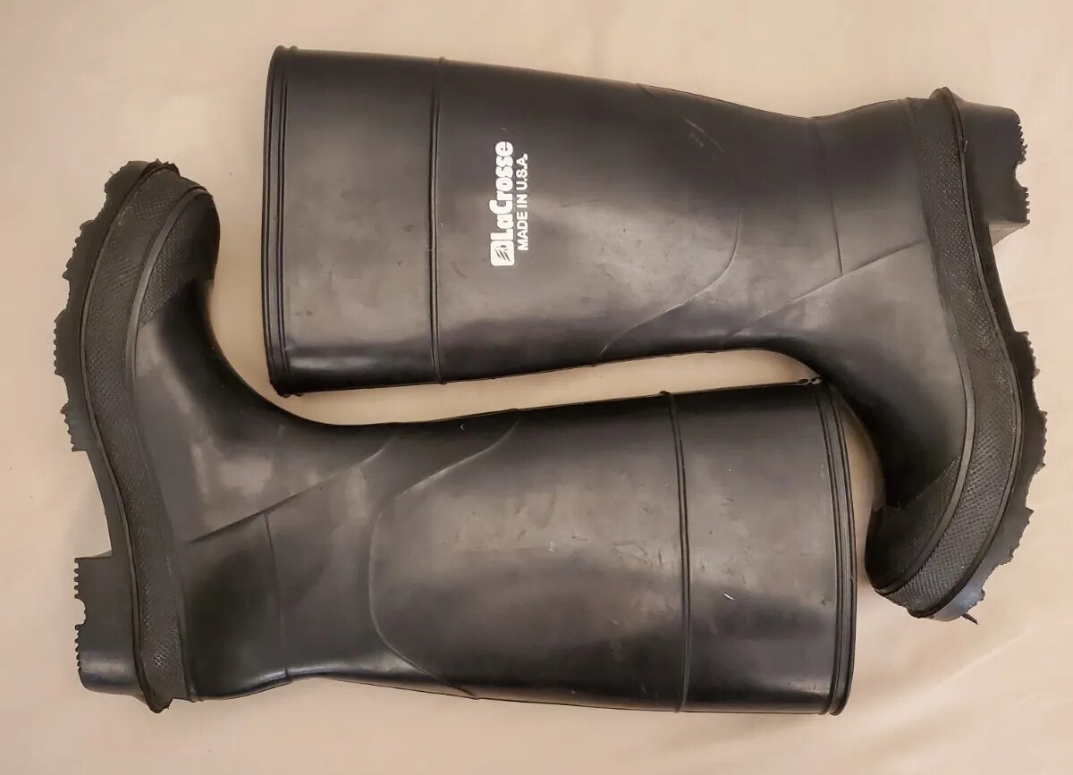 LaCrosse Pull on black Rubber Boots Size Mens size 6 sh5 LaCrosse Footwear - Alpha Lite II Steel Toe Black main image 4