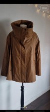 Kaleidoscope 100% Leather Swing Jacket Camel Size 12