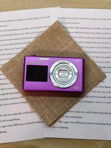 Samsung DV150F 16.2MP 5x Optical Zoom Purple Dual LCD Digital Camera w/Battery - Picture 9 of 15