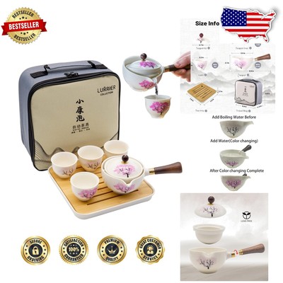 Magic Blooming Sakura Tea Set - 360° Rotating Teapot for Ultimate Brewing