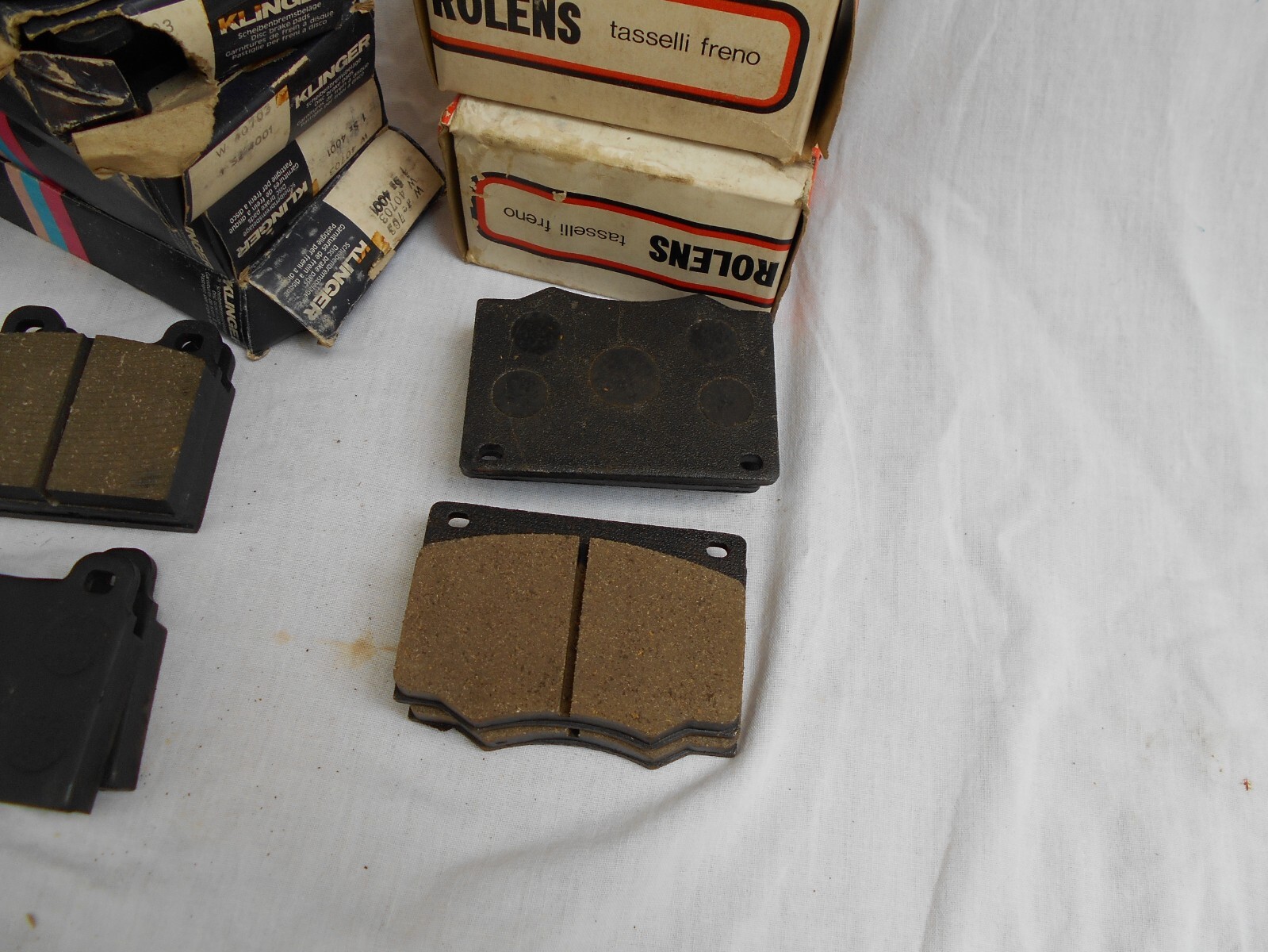 1970's  VTG LOT 10  NOS  European  brake pads Mercedes  Ferrari Porche VW + more