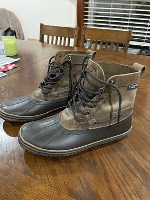 light brown duck boots