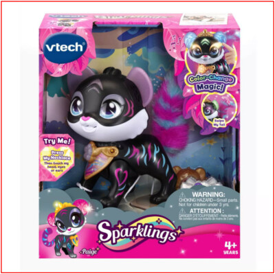 vTech Sparkling PAIGE Interactive COLOR CHANGING TIGER - Talks Sounds  NEW 