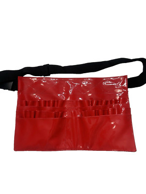 Makeup Brush Holder Belt Red by Morphe No Brushes Holds 21+ Vinyl Utility Belt