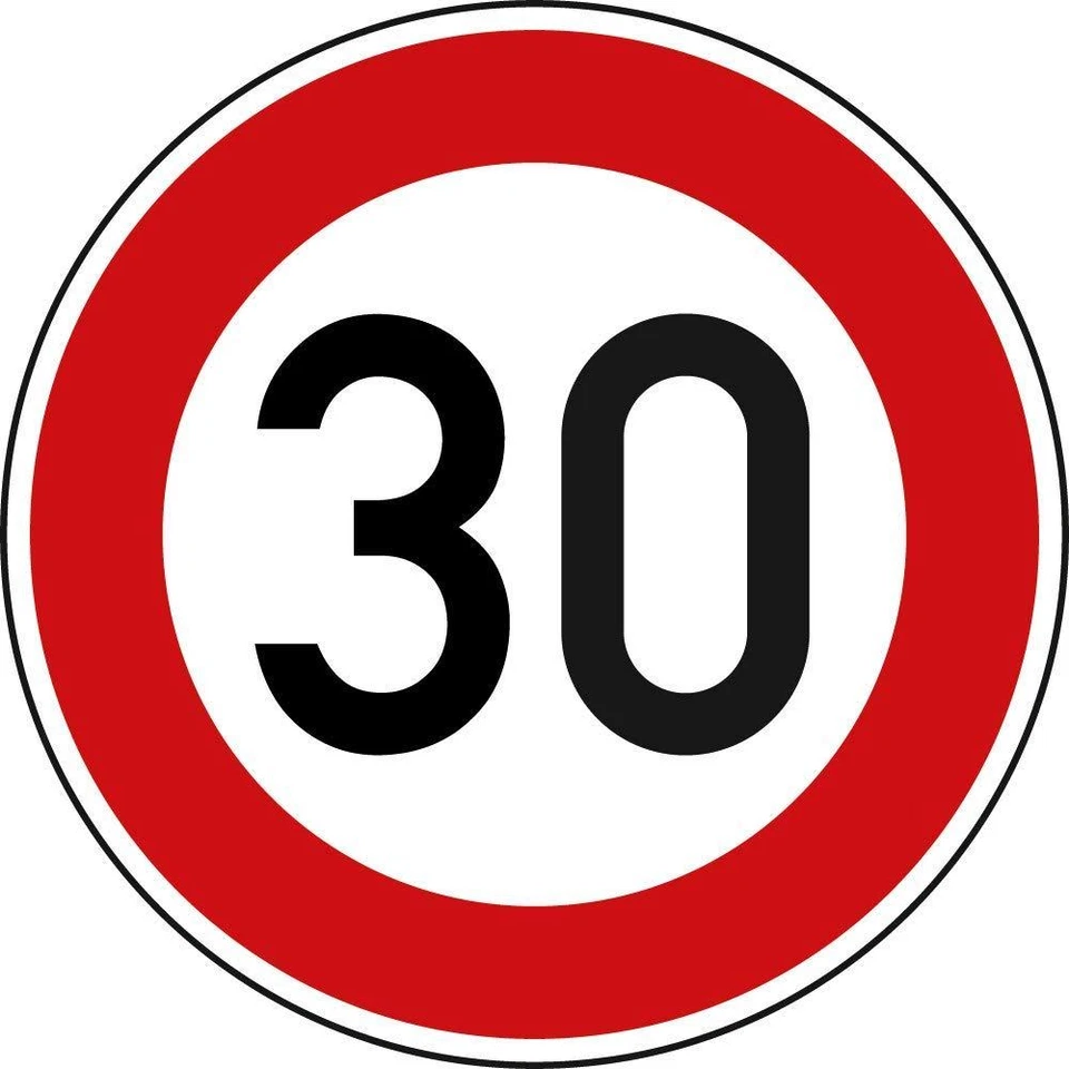 DREIFKE Zulässige Höchstgeschwindigkeit 30 kmh 274-30 Original Verkehrsschild nach StVO
