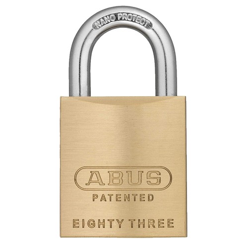 XR0083CSC 55 ABUS Key Weatherproof Steel Heavy Duty Padlock, 11.1mm Shackle, 55m