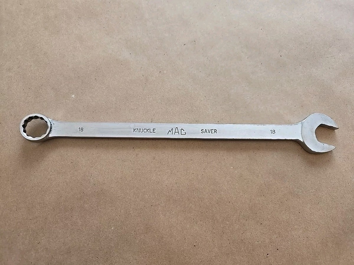 MAC ＴＯＯＬＳ Mac Tools 18MM 12PT Extra Long Knuckle Saver Combination Wrench