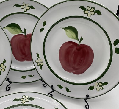 Apple Salad Plates Barbara Eigen Portugal  By Block  Set Of 4