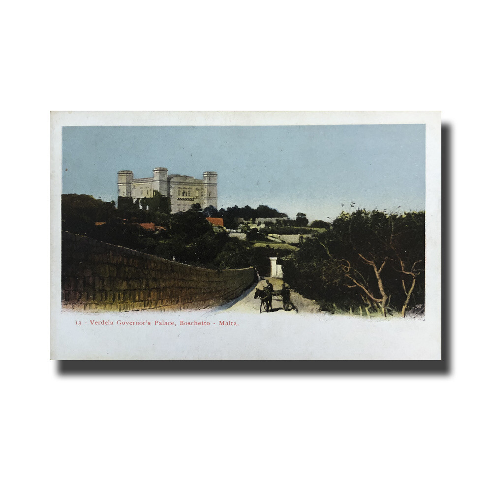 Postal Malta Vincenzo Galea Verdela Palacio Nueva Inapropiada Espalda Indivisa