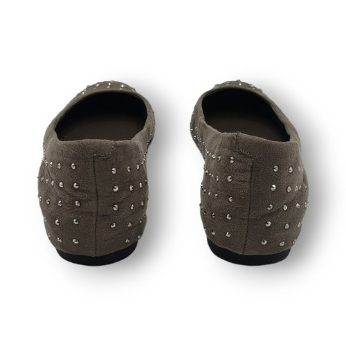 Jessica Simpson Mikia Ballet Flats Womens 5.5 Grey Slip On Rhinestone - Picture 6 of 9