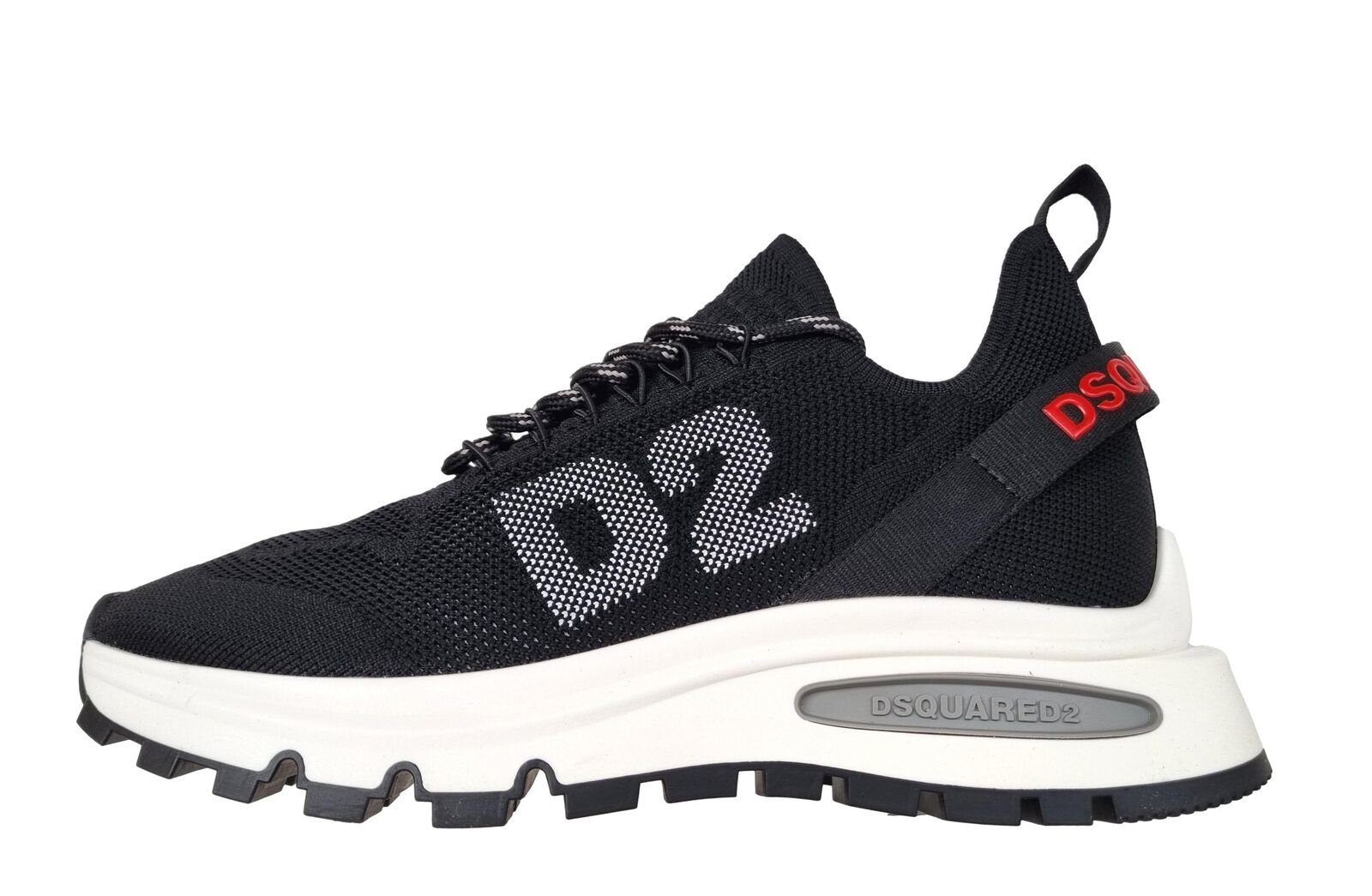 DSQUARED2 Schuhe sneakers Herren RUNDS2 2124 Schwarz-Rot | eBay