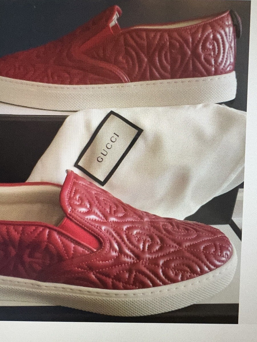 NEW AUTHENTIC GUCCI DUBLIN RHOMBUS QUILTED SLIP-ON MENS  display picture 1