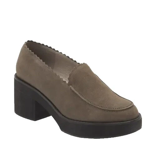 Tacones superiores informales para mujer Eileen Fisher de cuero