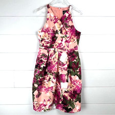 Adrianna Papell 6 Floral Jacquard Fit & Flare Dress