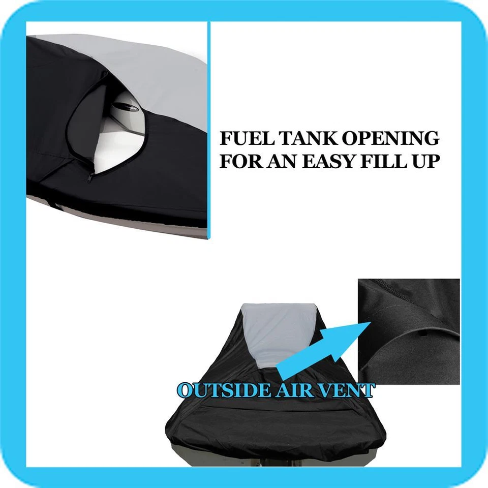 Cubierta de almacenamiento para moto acuática Kawasaki Jet Ski 900/1100 STX 97-06 600 denier Foto 4 de 4