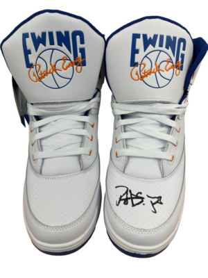 PATRICK EWING SIGNED SNEAKERS 11.5 KNICKS AUTHENTIC AUTOGRAPH
