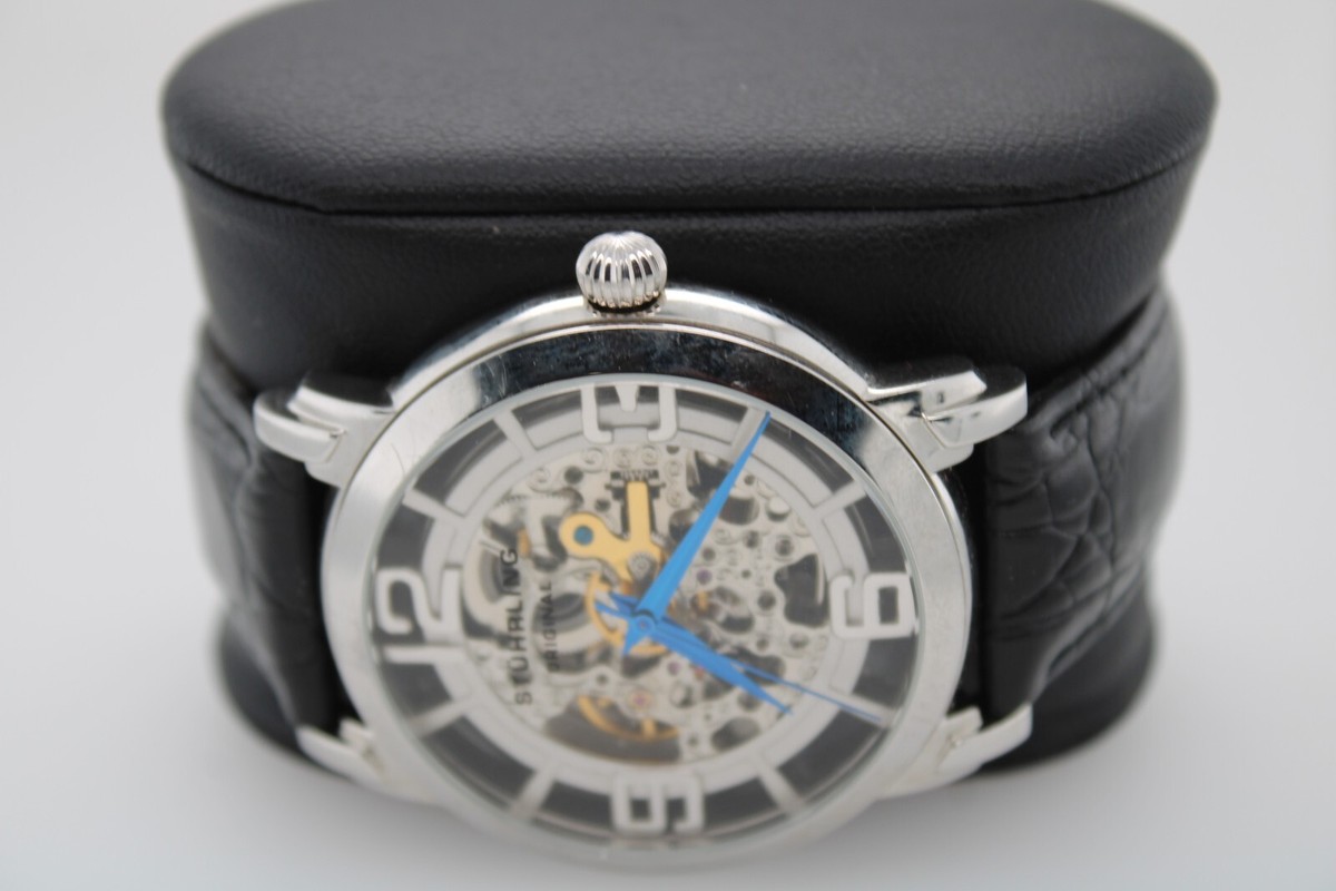 Stuhrling ST-90089 Skeleton Automatic 20 Jewels 50m WR Men's