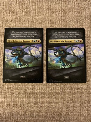 #CH1 THE RAVAGER Deck Insert Checklist card 4 NICOL BOLAS ~mtg NM M19