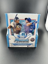 2021 Bowman Chrome Baseball Factory Sealed Hobby Box 2 Autographs