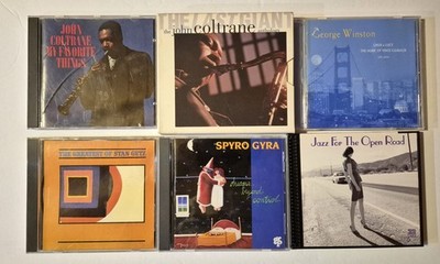 CD's lot of 6 Jazz John Coltrane, Stan Getz Etc.  Good preowned Jazz