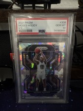 2021-22 Panini Prizm Ice Moses Moody RC #308 PSA 10 Golden State Warriors