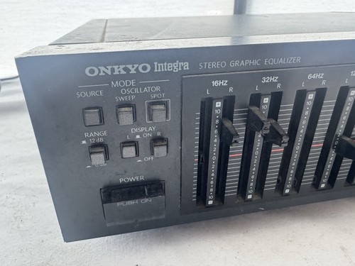 Vintage Onkyo Integra EQ-35 12 Band Stereo Graphic Equalizer AS IS CONDITION - Picture 2 of 16