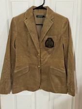 Women s lauren ralph lauren camel corduroy Blazer NWT Size 2