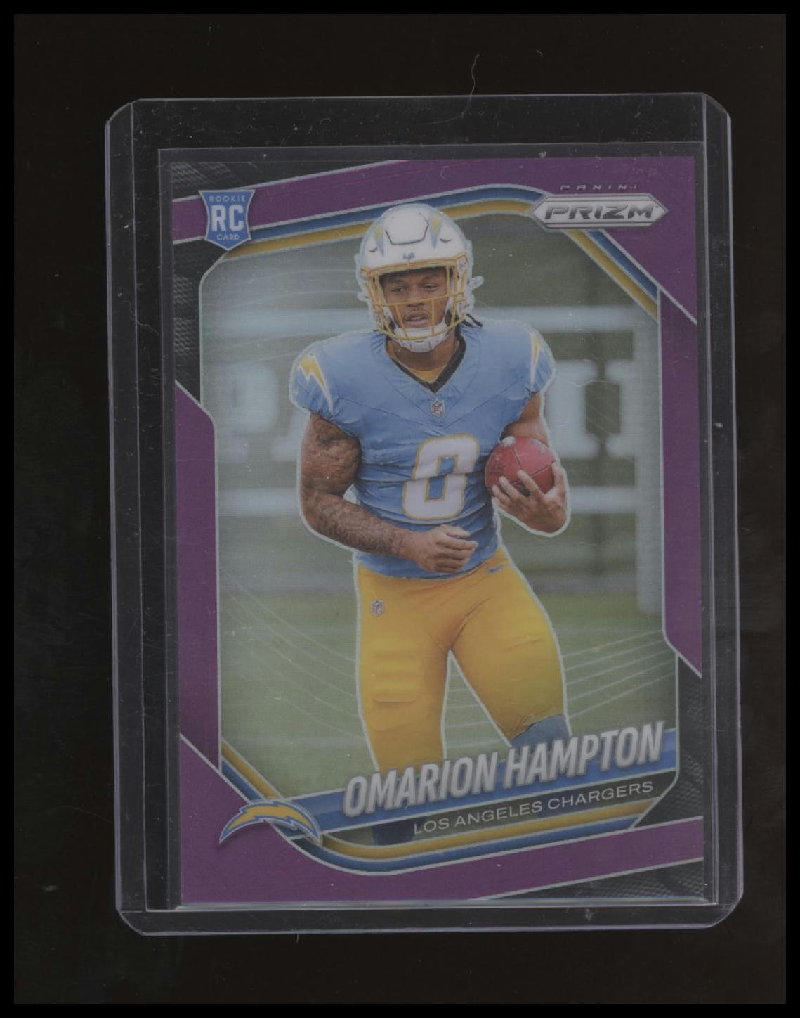 Omarion Hampton Rookie RC Prizm Purple Panini 2025 #355 #/125
