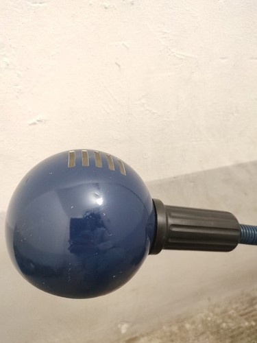 Lampada Tavolo Table Lamp Hebi Valenti Isao Hosoe Vintage Years 70 70s Blu Blue - Imagen 3 de 11