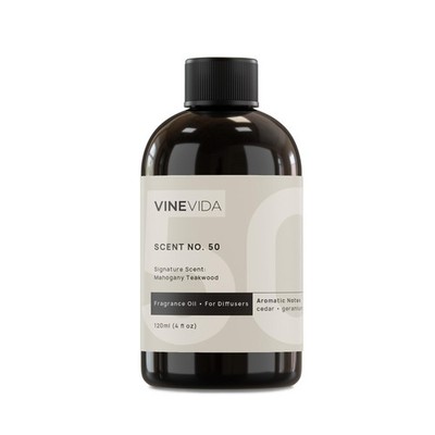 VINEVIDA Mahogany Teakwood Fragrance Oil for Cold Air Diffusers - 4 Fl Oz - Esse