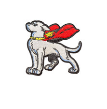 Krypto Super Dog Hero Cape Patch, Iron On/Sew On