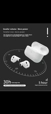 BT5.4 TWS Earbuds Touch Control Semi-In-Ear Stereo Gaming Earphones LED 30ms Low