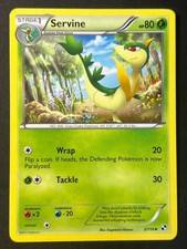 Servine 3/114 Uncommon Black & White Base Pokemon Card - Near Mint