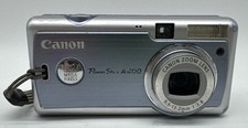 Canon Powershot A400 - 3.2 MP - 2.2 Optical Zoom - Silver & Blue - Tested