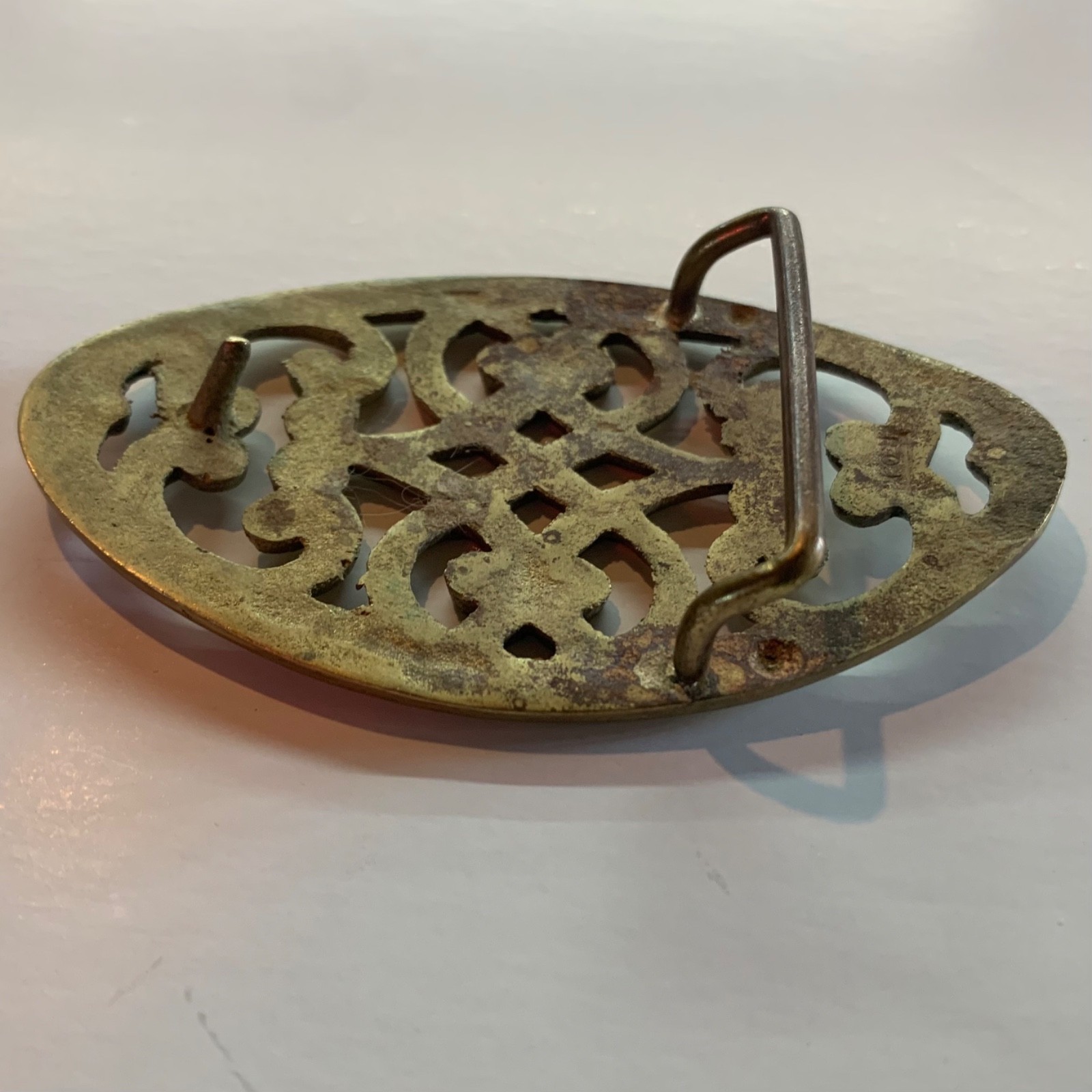 Solid Brass Celtic Infinity Knot Hippie Vintage B… - image 7