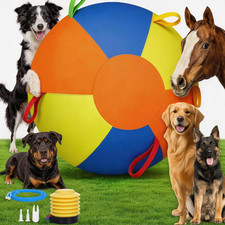 Herding Ball for Dogs,22 Inch Calming Jumbo Ball for Dogs,Training Balls with He