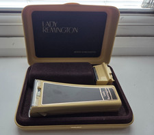 Vintage Remington Lady Home Electric Razer Shaver In Genuine Case - Cream