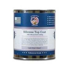 100 Silicone Roof Coating - Restore Your Roof in a Day - Seal Leaks-Gray