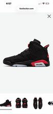 Nike Air Jordan 6 Men s Black/Red Mid Top Lac...