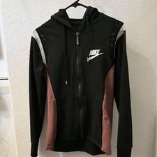 Nike Mens Black/Pink Colorblock Full Zip Hood...