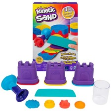 , Rainbow Mix Set with 13.5oz Play Sand 3 Colors  6 Tools, Sensory Toys, H...